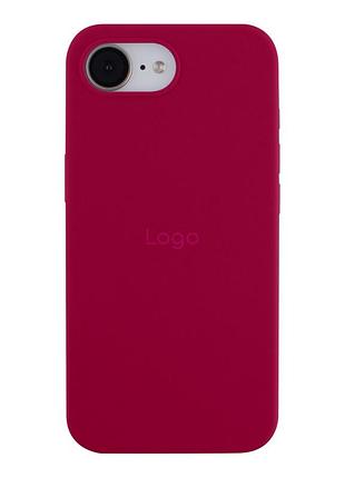 Чехол silicone case full size (aa) для iphone 16e rose red
