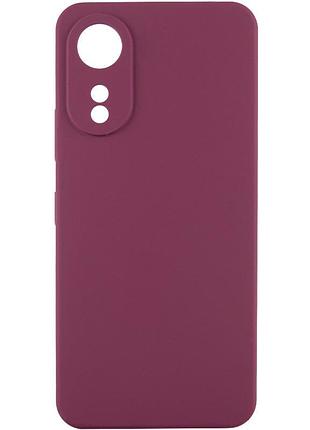 Чехол silicone cover lakshmi full camera (aaa) для oppo a78 4g бордовый / plum