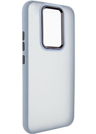 Чехол tpu+pc lyon frosted для xiaomi redmi note 8 pro sierra blue