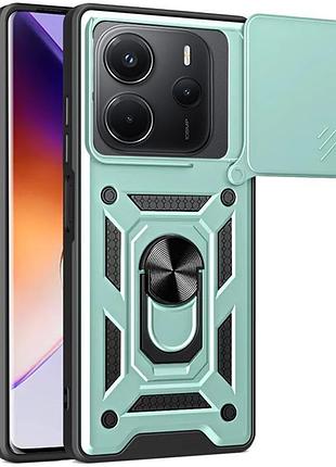 Чехол ummi camshield serge ring для xiaomi redmi note 14 4g (int. version) зеленый