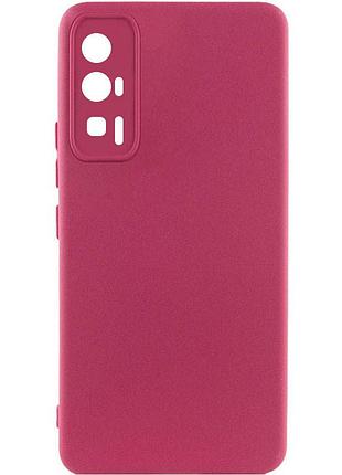Чехол silicone cover lakshmi full camera (a) для xiaomi poco f5 pro бордовый / marsala