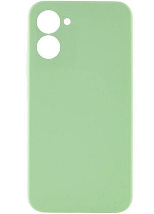 Чехол silicone cover lakshmi full camera (aaa) для realme c33 мятный / mint