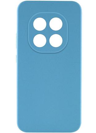 Чехол tpu getman liquid silk full camera для xiaomi redmi note 14 pro 4g голубой / blue