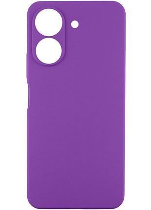 Чехол tpu getman liquid silk full camera для xiaomi redmi 13c / poco c65 фиолетовый / purple