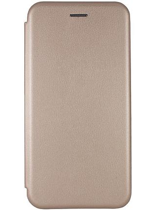 Кожаный чехол-книжка classy для zte blade a75 4g золотой