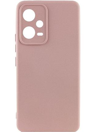 Чехол silicone cover lakshmi full camera (a) для xiaomi poco x5 5g / redmi note 12 5g розовый / pink sand