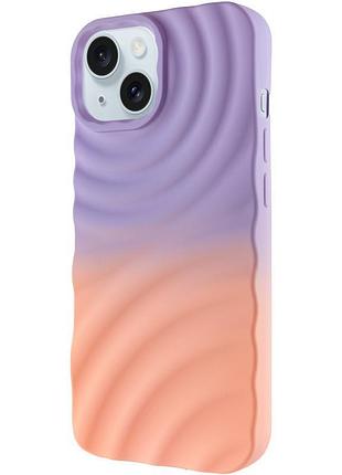 Чохол tpu colorwave для apple iphone 13 / 14 (6.1") dasheen / peach