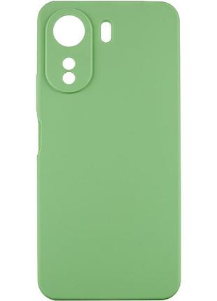Чехол silicone cover lakshmi full camera (aaa) для xiaomi redmi 13c / poco c65 мятный / mint
