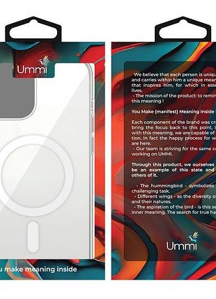 Чохол ummi transparent with magsafe для apple iphone 14 pro max (6.7") clear 2