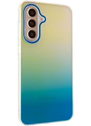 Чохол tpu+pc glassbend для samsung galaxy a35 blue