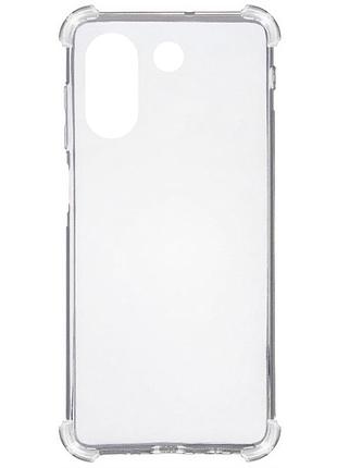 Tpu чохол getman ease logo посилені кути для zte blade a54 4g безбарвний (прозорий)