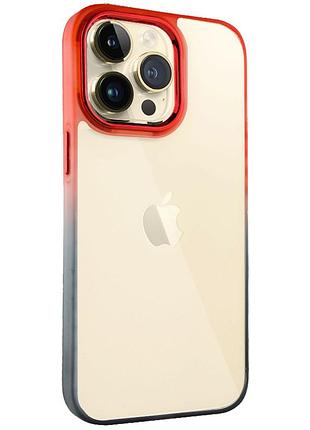 Чехол tpu+pc fresh sip series для apple iphone 13 pro (6.1") черный / красный