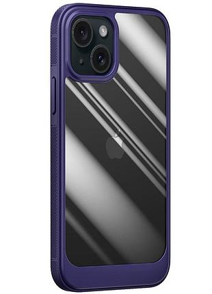 Противоударный чехол tpu, pc pulse для apple iphone 14 plus (айфон 14 плюс) прозрачный глянцевый кейс с усиленными бортами и