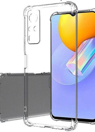 Tpu чехол getman ease logo усиленные углы full camera для vivo y51a бесцветный (прозрачный)