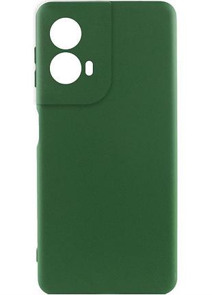 Чехол silicone cover lakshmi full camera (aa) для motorola moto g85 зеленый / dark green