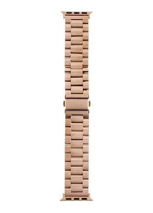 Ремешок металлический stainless steel для apple watch 49 / apple watch 45 / apple watch 44 / apple watch 42mm retro gold