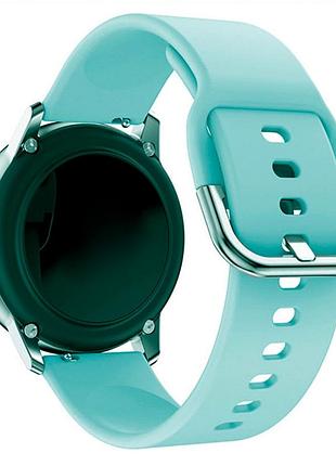 Ремешок universal 20mm silicone design для samsung/amazfit/huawei sky blue