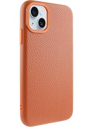 Чехол syndee with magsafe для apple iphone 14 (6.1") golden brown