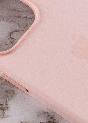 Чехол silicone case (aaa) with magsafe and animation для apple iphone 13 pro max (6.7") розовый / chalk pink 5