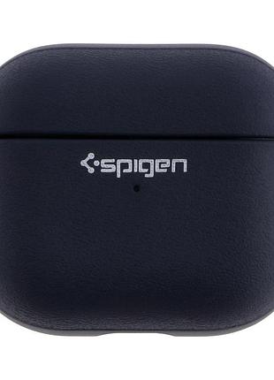 Футляр spigen leather armor с нейлоновым шнурком для airpods 3 blue