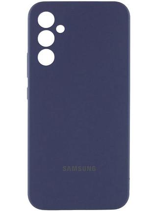 Чехол silicone cover lakshmi full camera (aa) with logo для samsung galaxy a35 синий / midnight blue