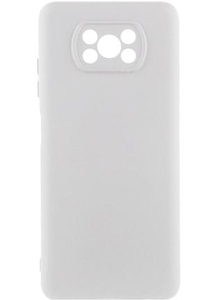 Чехол silicone cover ummi lakshmi full camera (aa) для xiaomi poco x3 nfc / poco x3 pro белый / white