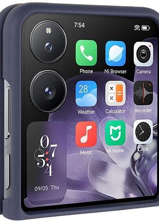 Чехол foldables silicone cover lakshmi (aaa) для xiaomi mix flip темно-синий / midnight blue