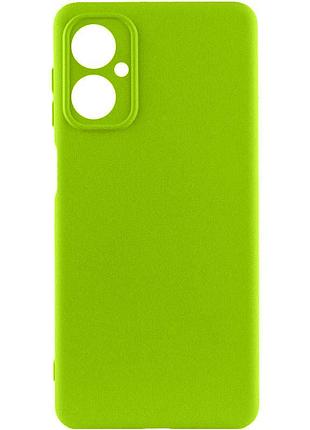 Чехол silicone cover lakshmi full camera (a) для motorola moto g14 салатовый / neon green