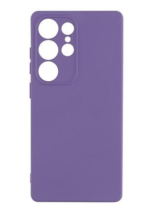Чехол silicone cover с рамкой камеры (a) для samsung galaxy s25 ultra 5g elegant purple