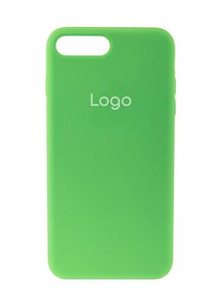 Чехол silicone case (aa) для iphone 7 plus/8 plus green