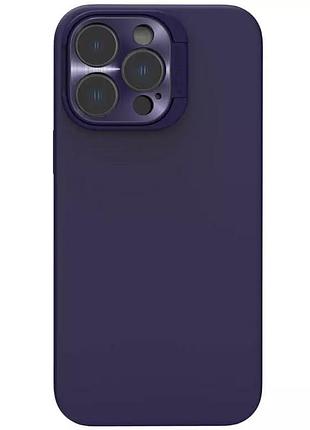 Чехол silicone nillkin lenswing magnetic для apple iphone 14 pro (6.1") фиолетовый / deep purple