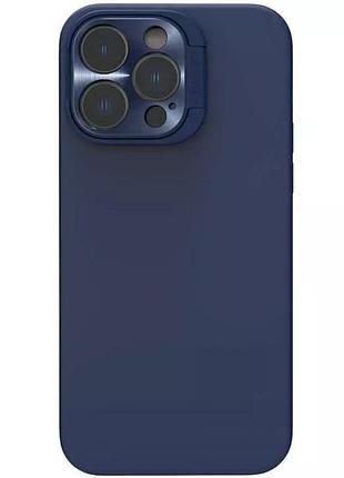 Чехол silicone nillkin lenswing magnetic для apple iphone 14 pro max (6.7") синий / blue