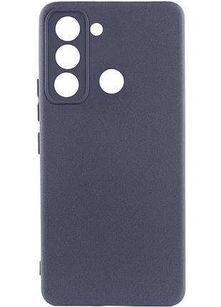 Чохол silicone cover lakshmi full camera (aaa) для tecno spark 8c сірий / dark gray