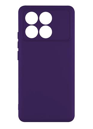 Чехол silicone cover с рамкой камеры (a) для xiaomi poco f6 pro purple