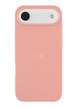 Чехол silicone case full size (aa) appleiphone17 air панель-накладка для телефона айфон 17 air pink