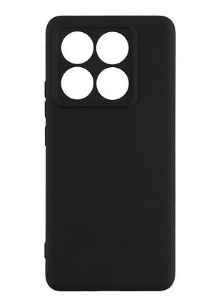 Чехол silicone cover с рамкой камеры (a) для xiaomi 14t pro black