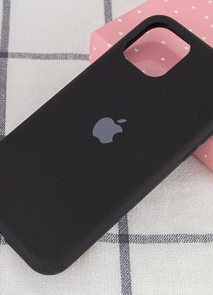 Чехол silicone case full protective (aa) для apple iphone 11 pro max (6.5") черный / black 2