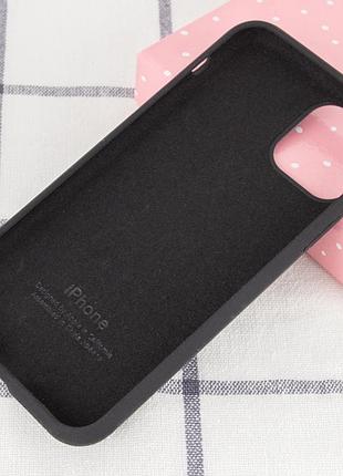 Чехол silicone case full protective (aa) для apple iphone 11 pro max (6.5") черный / black 3