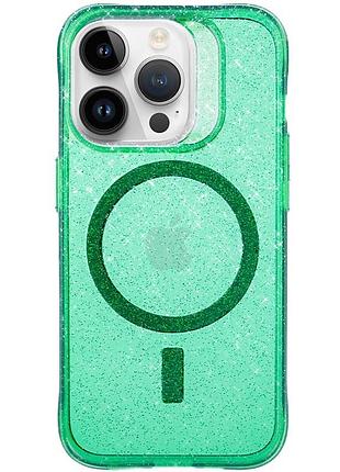 Чехол tpu radiance with magsafe для apple iphone 13 pro (6.1") green