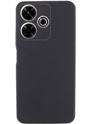 Чехол tpu getman liquid silk full camera для xiaomi redmi 13 4g / poco m6 4g черный / black