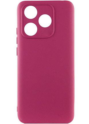 Чехол silicone cover lakshmi full camera (a) для tecno spark 10 бордовый / marsala