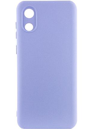Чехол silicone cover lakshmi full camera (a) для samsung galaxy a03 core сиреневый / dasheen