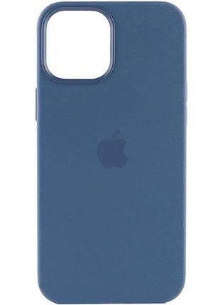 Чохол silicone case (aaa) with magsafe and animation для apple iphone 15 pro (6.1") синій / winter blue 2