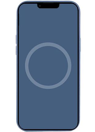 Чохол silicone case (aaa) with magsafe and animation для apple iphone 15 pro (6.1") синій / winter blue 3