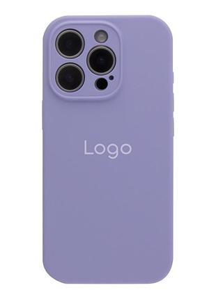 Чохол silicone case full із захистом камери для iphone 16 pro elegant purple