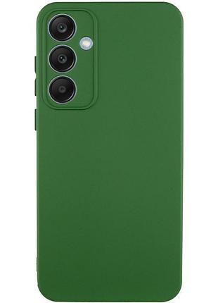 Чехол tpu getman liquid silk full camera для samsung galaxy s24 fe зеленый / dark green