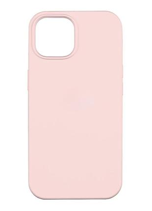 Чехол silicone case aa iphone 14 chalk pink