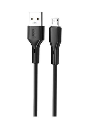 Кабель для зарядки и передачи данных usb xo nb230 rock series usb/мicrousb 2.4a передача данных на скорости до