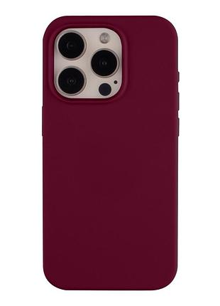 Чехол soft silicone case full size для iphone 15 pro силиконовая панель-накладка для телефона iphone 15 pro maroon
