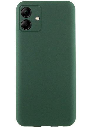 Чохол tpu getman liquid silk full camera для samsung galaxy a06 зелений / dark green